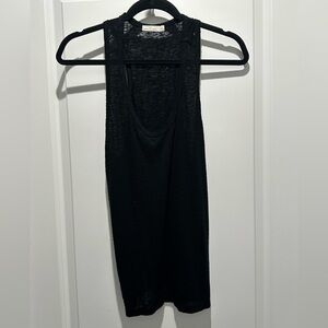 Black Sleeveless Women's Top